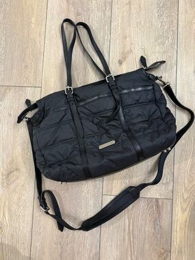 Burberry Black Quilted Tote with Removable Strap